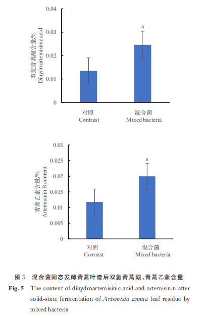 11 類(lèi)菌種固態(tài)發(fā)酵對(duì)青蒿葉渣功效成分的影響（二）